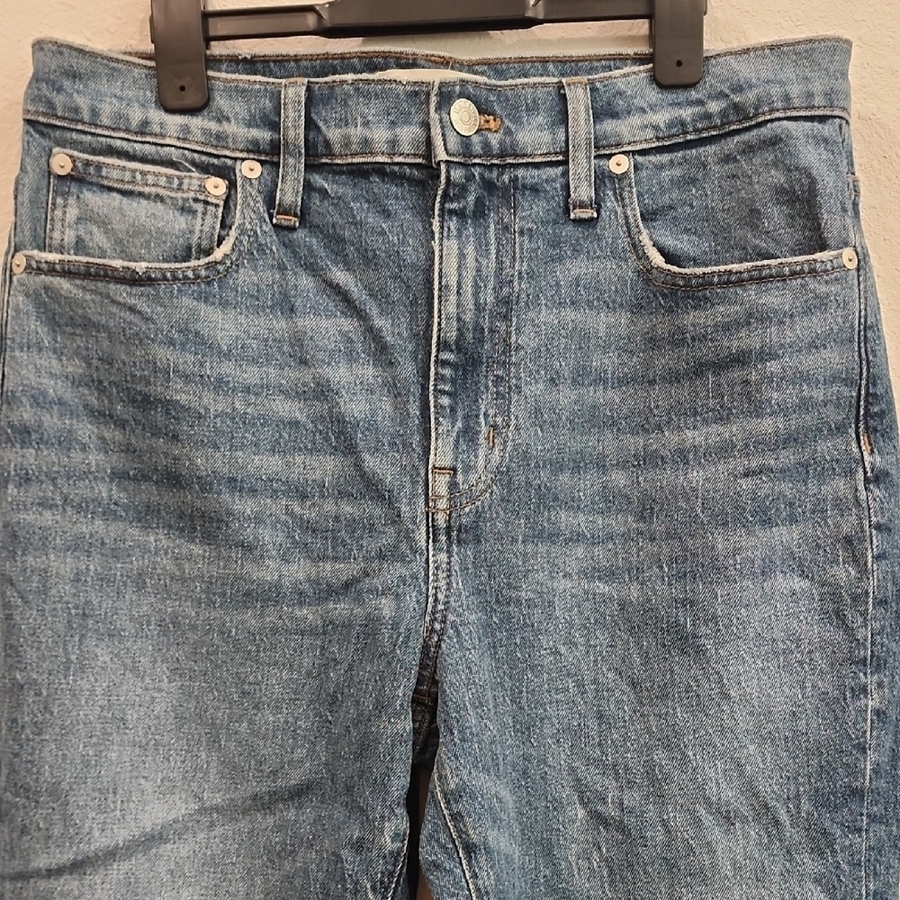 Madewell High-Rise Slim Boyjean in Lavern Wash - Picture 10 of 13